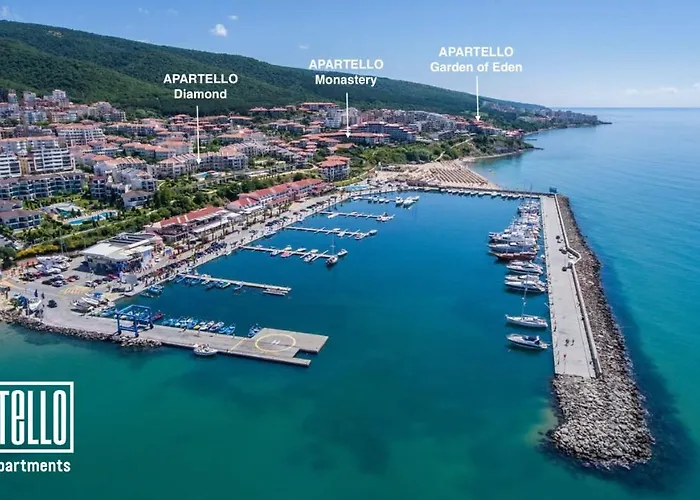 아파트호텔 Apartello⊛com Diamond - Private Near Marina Dinevi In